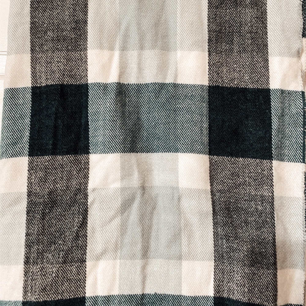Gap Scarf Blue/Grey Buffalo Check - Picture 2 of 3